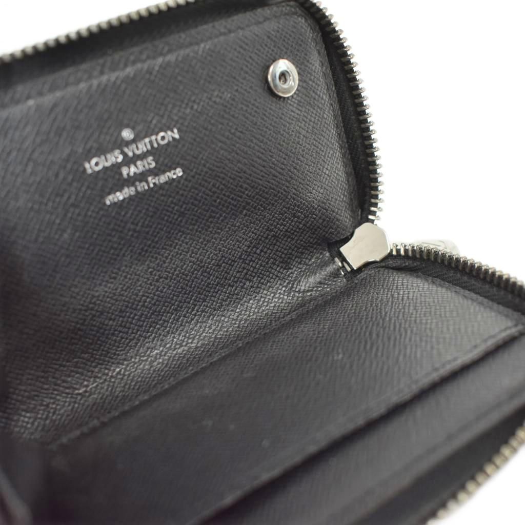 Louis Vuitton Monogram Eclipse Car Key Case Coin Purse Black — view 5