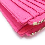 Chanel Quilted Fragment Case Fuchsia Pink Caviar Leather Card — view 7