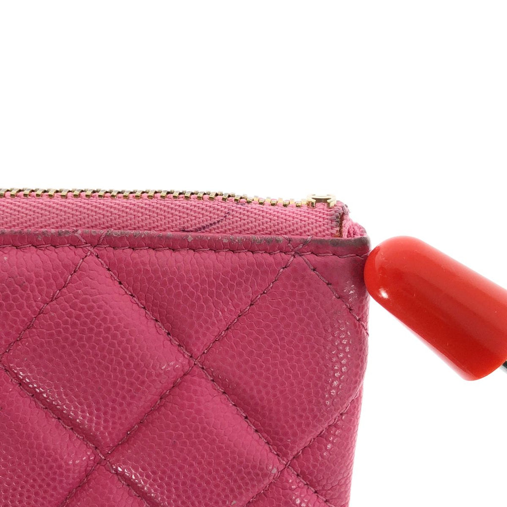 Chanel Quilted Classic Mini Pouch Pink — view 6