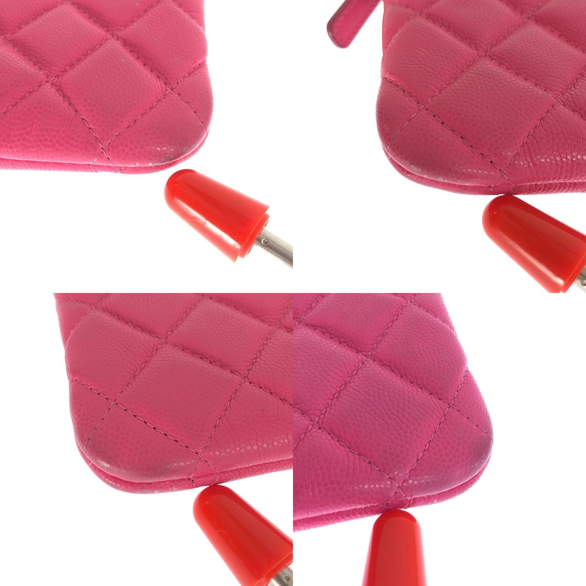 Chanel Quilted Classic Mini Pouch Pink — view 8