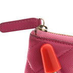 Chanel Quilted Classic Mini Pouch Pink — view 7