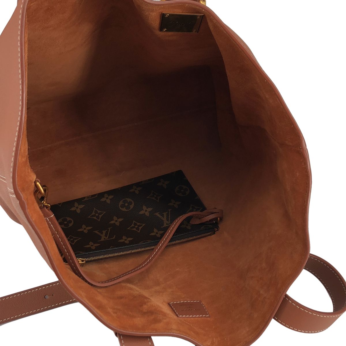 Louis Vuitton Lowkey Cabas MM Tote Bag Brown — view 3