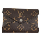 Louis Vuitton Card Case Kirigami Leather Monogram Coin Purse Brown