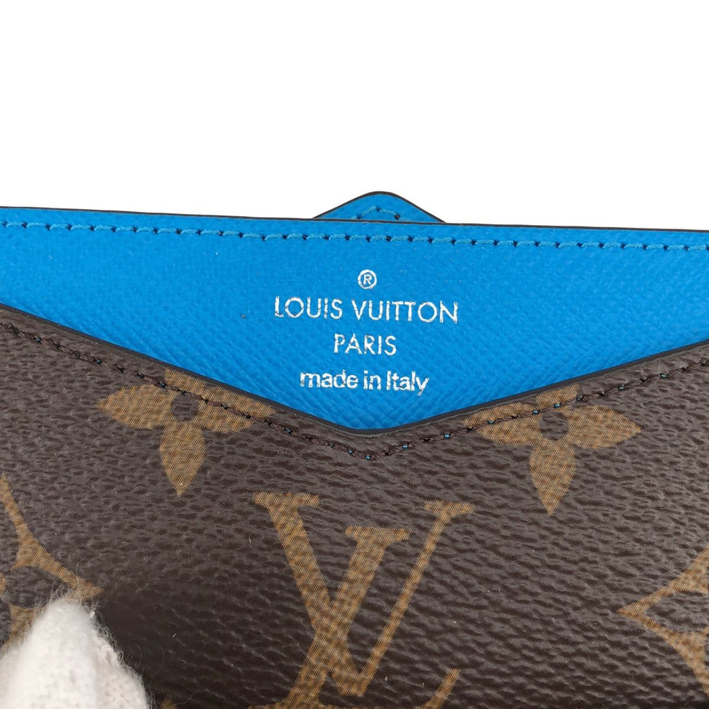 Louis Vuitton Card Case Kirigami Leather Monogram Coin Purse Brown — view 5