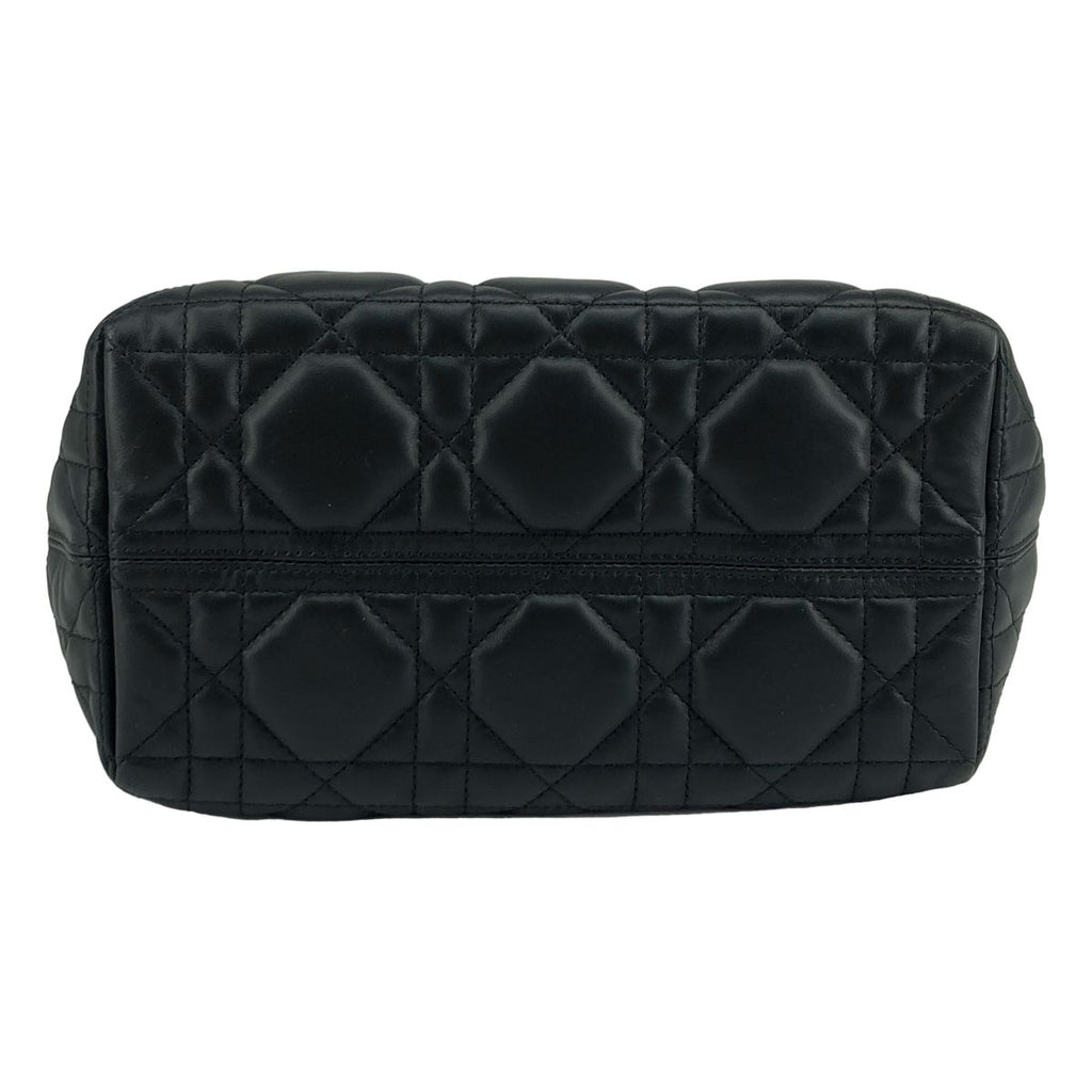 Dior Macro Cannage Toujours Leather Handbag Black — view 5