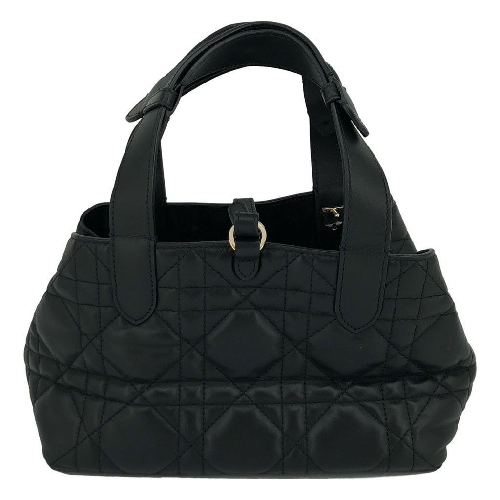 Dior Macro Cannage Toujours Leather Handbag Black — view 2