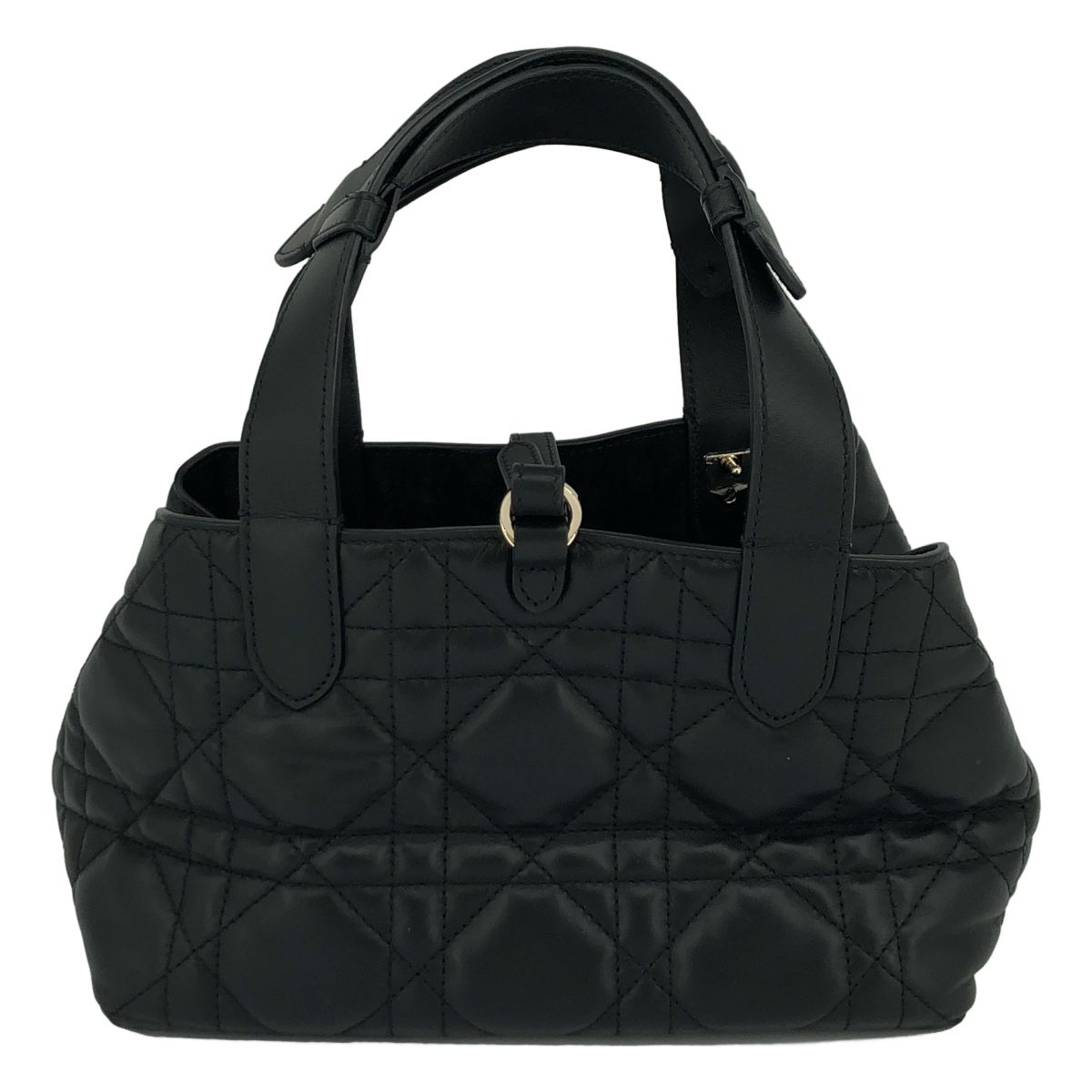 Dior Macro Cannage Toujours Leather Handbag Black — view 2