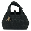 Dior Macro Cannage Toujours Leather Handbag Black