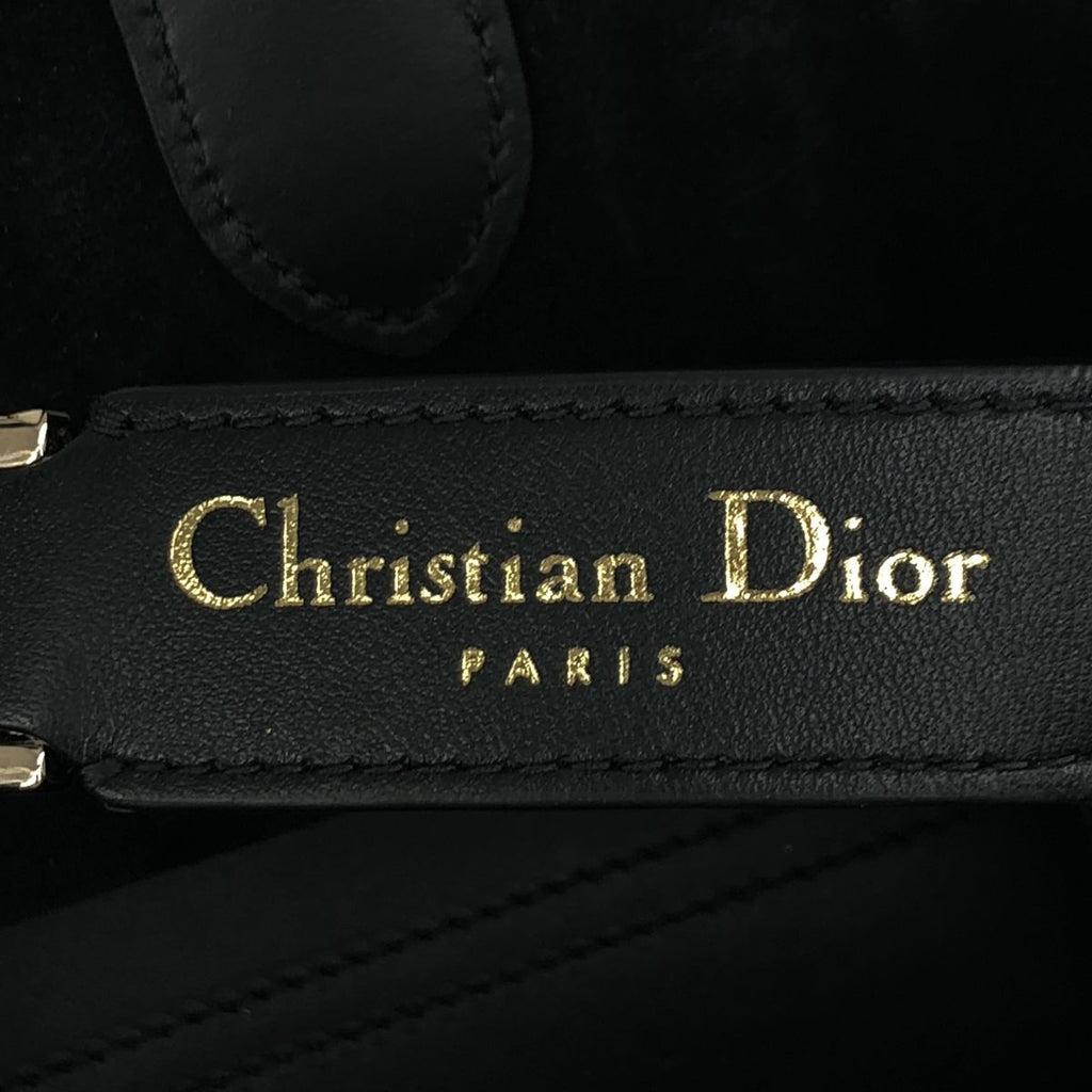 Dior Macro Cannage Toujours Leather Handbag Black — view 4