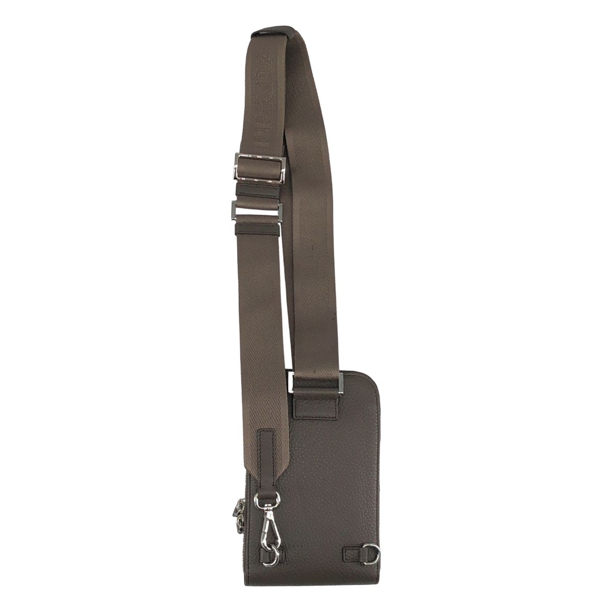 Prada Daino Leather Technology Case Brown Handbag — view 2