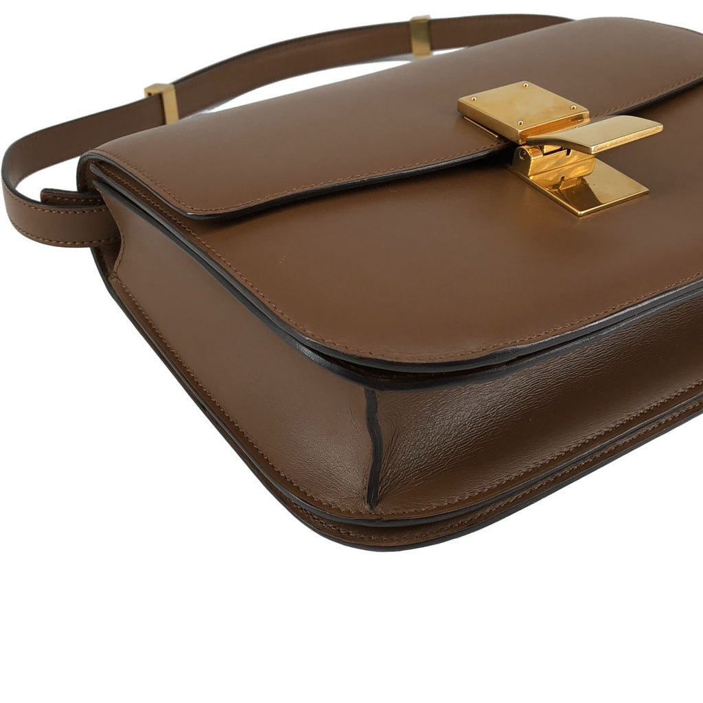 Celine Classic Box Medium Shoulder Bag Brown — view 6