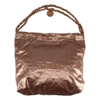 Chanel 22 Leather Chain Shoulder Bag Metallic Pink