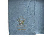 Louis Vuitton Pocket Organizer Leather Monogram Card Case Light Blue — view 4