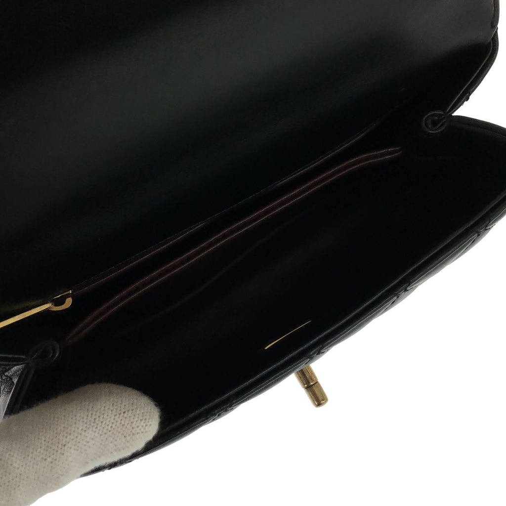 Chanel Coco Handle Shoulder Bag Black Gold — view 5