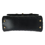 Chanel Coco Handle Shoulder Bag Black Gold — view 7