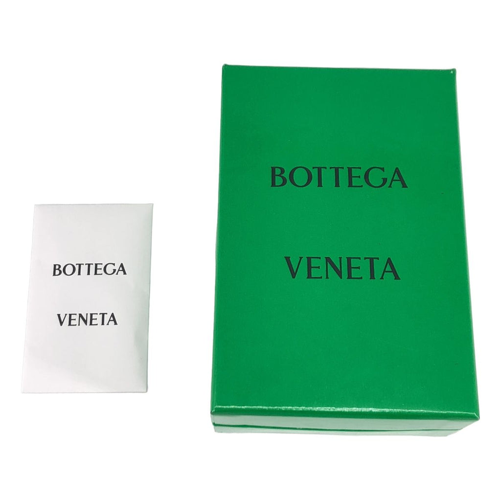 Bottega Veneta Cassette Leather Pass Case Khaki Wallet — view 5