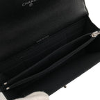 Chanel Metal Handle Caviar Leather Shoulder Bag Black — view 5
