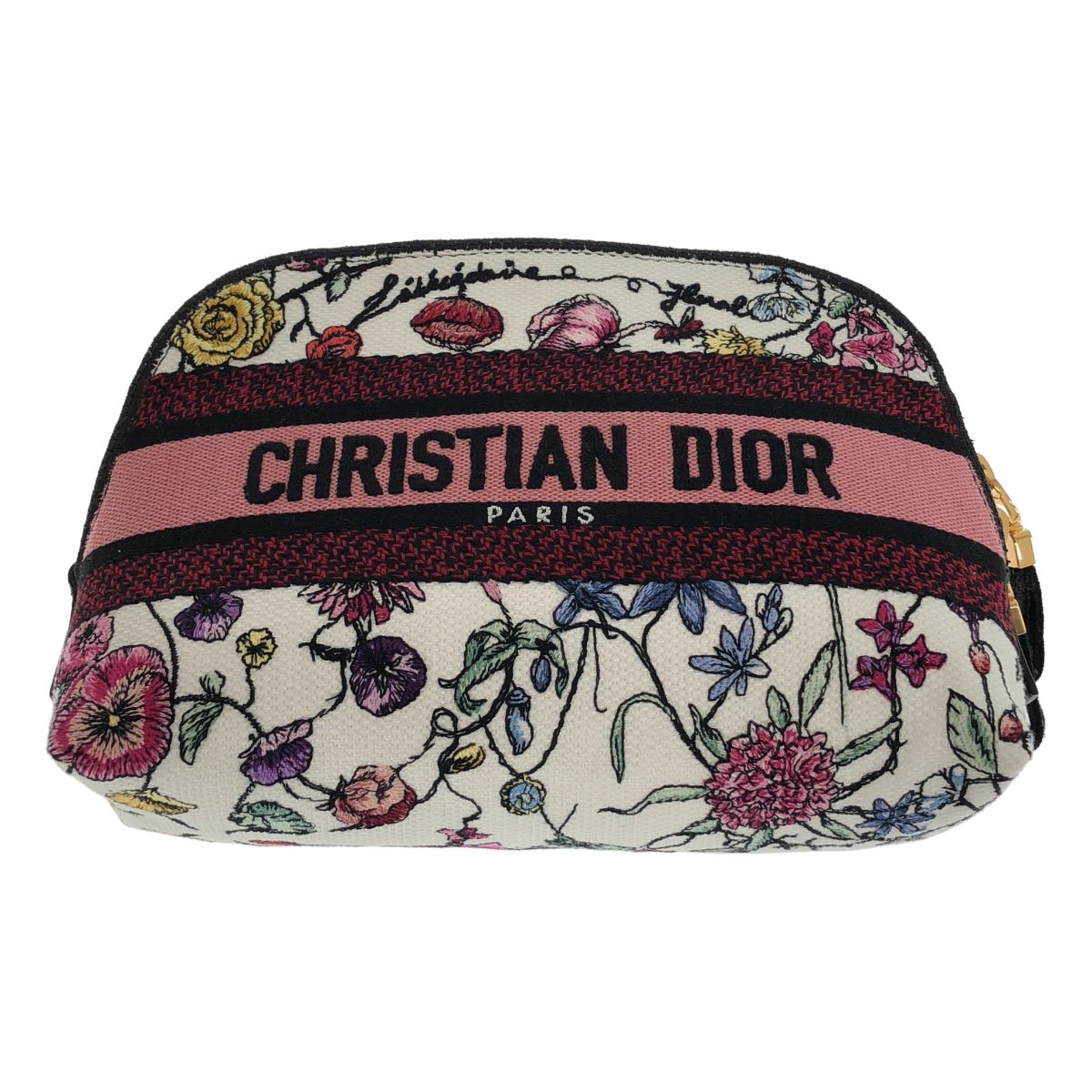 Dior Florilegio Embroidered Pouch Multicolor