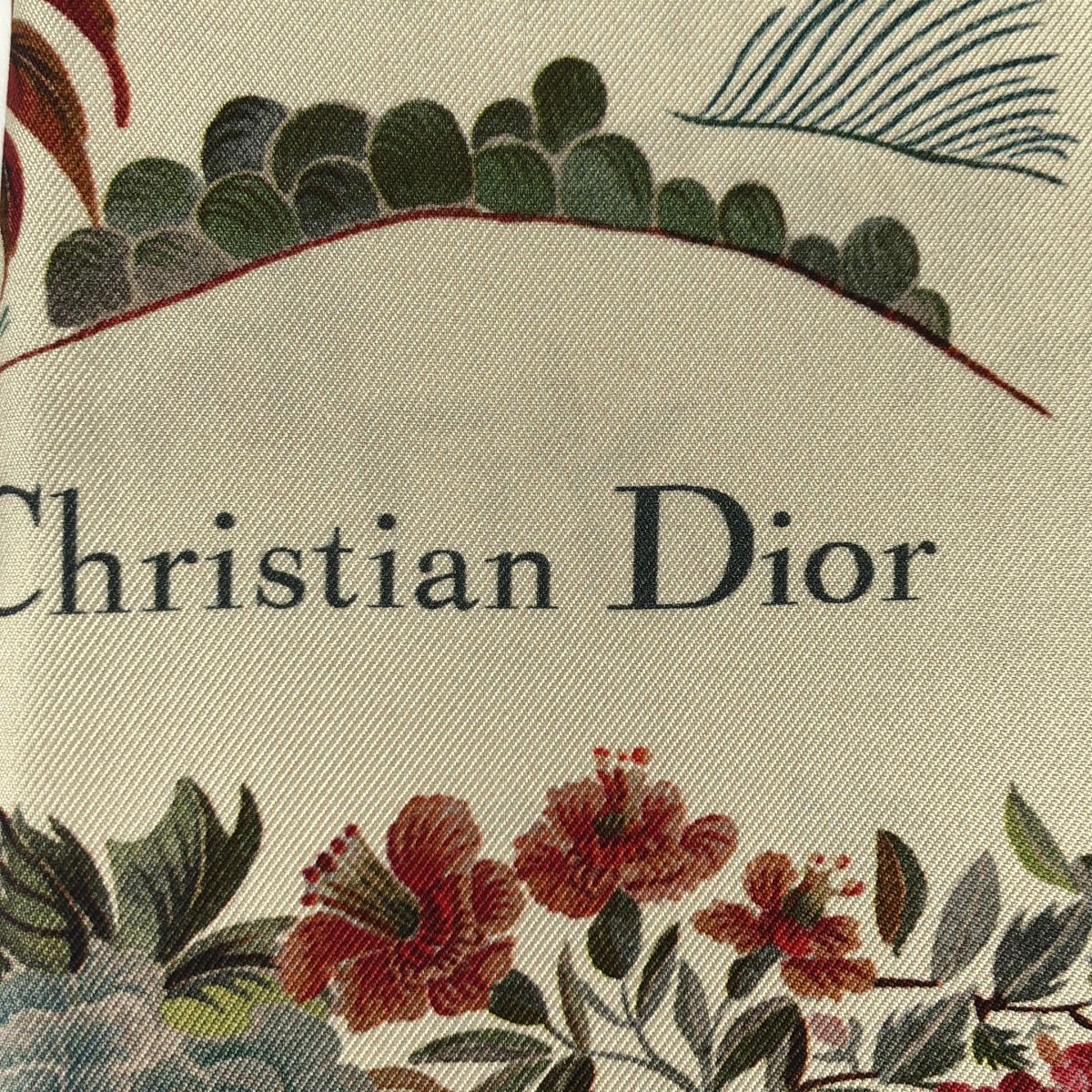 Dior Silk Square Scarf Multicolor — view 3