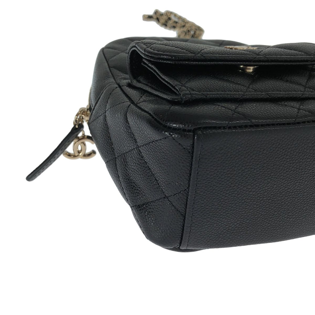 Chanel Timeless Caviar Leather Classic Shoulder Bag Black — view 8
