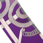 Hermes Twilly Eperon D'or Yellow Gold Spurs Scarf Purple Multicolor Silk — view 2
