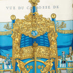 Hermes Carre 90 Vue du Carrosse de la Galere la Reale Queen Coronation Scarf — view 5