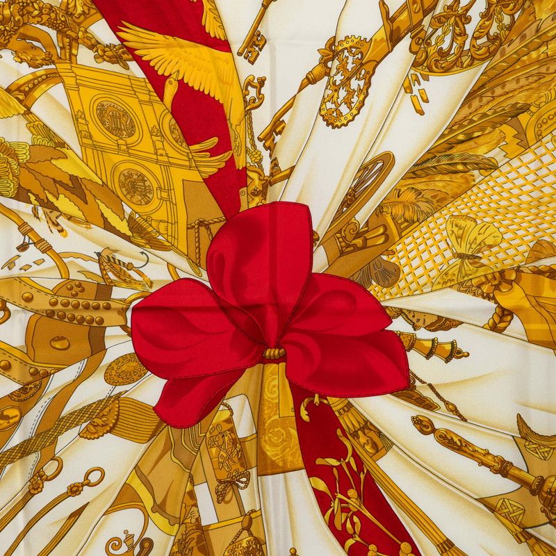 Hermes Carre 90 Soleil de Soie Silk Sun Scarf Large Multicolor — view 2