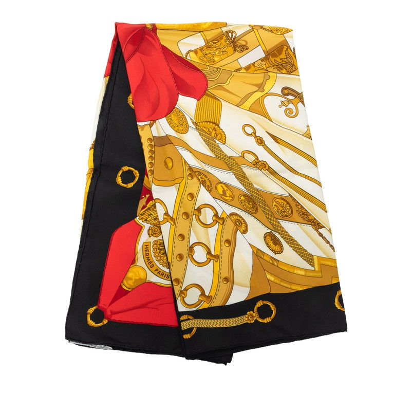 Hermes Carre 90 Soleil de Soie Silk Sun Scarf Large Multicolor — view 8