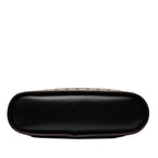 Saint Laurent Vintage Cut Crossbody Shoulder Bag Black Brown Leather — view 3