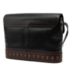 Saint Laurent Vintage Cut Crossbody Shoulder Bag Black Brown Leather — view 2