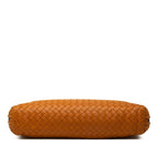 Bottega Veneta Intrecciato Crossbody Shoulder Bag Orange Leather — view 3