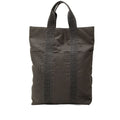 Hermes Herline Cabas Tote Bag Gray Canvas