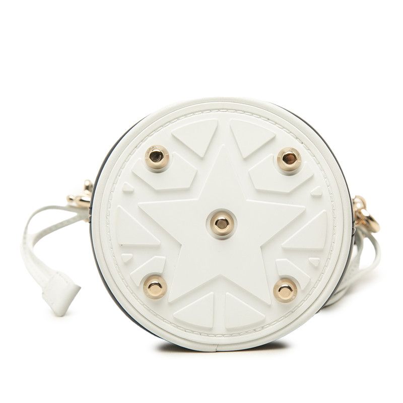 Dior Vibe Micro Bucket Mini Shoulder Bag 2-Way Navy White Leather Suede — view 3