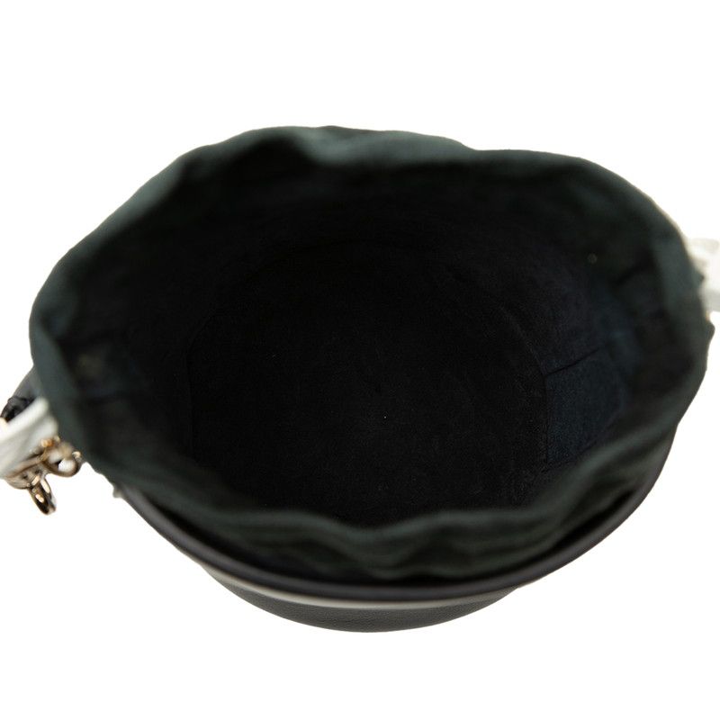 Dior Vibe Micro Bucket Mini Shoulder Bag 2-Way Navy White Leather Suede — view 4