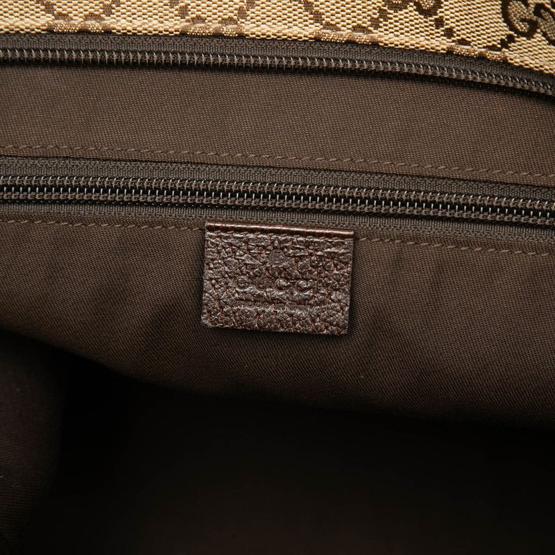 Gucci GG Canvas Sherry Line Crossbody Shoulder Bag Brown Beige — view 5
