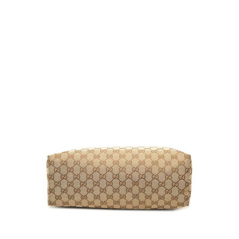 Gucci GG Canvas Sherry Line Crossbody Shoulder Bag Brown Beige — view 3