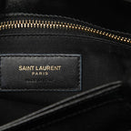 Saint Laurent YSL Logo Loulou Toy Crossbody Shoulder Bag Black Leather — view 5