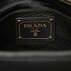 Prada Logo 2-Way Shoulder Bag Black Leather — view 5