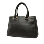 Prada Logo 2-Way Shoulder Bag Black Leather — view 2
