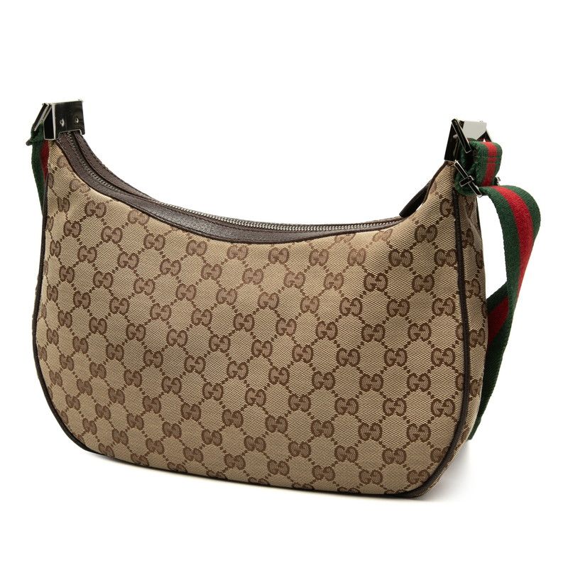 Gucci GG Canvas Sherry Line Crossbody Shoulder Bag Beige Brown — view 2
