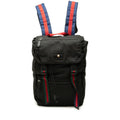 Gucci Techno Canvas Sherry Line Animalier Backpack Black Red Blue Nylon