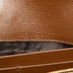 Gucci GG Supreme Jackie 1961 Chain Wallet Beige Brown Leather Shoulder Bag — view 6