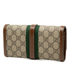 Gucci GG Supreme Jackie 1961 Chain Wallet Beige Brown Leather Shoulder Bag — view 2