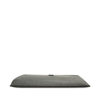 Saint Laurent YSL Logo Embossed Clutch Black Leather — view 3