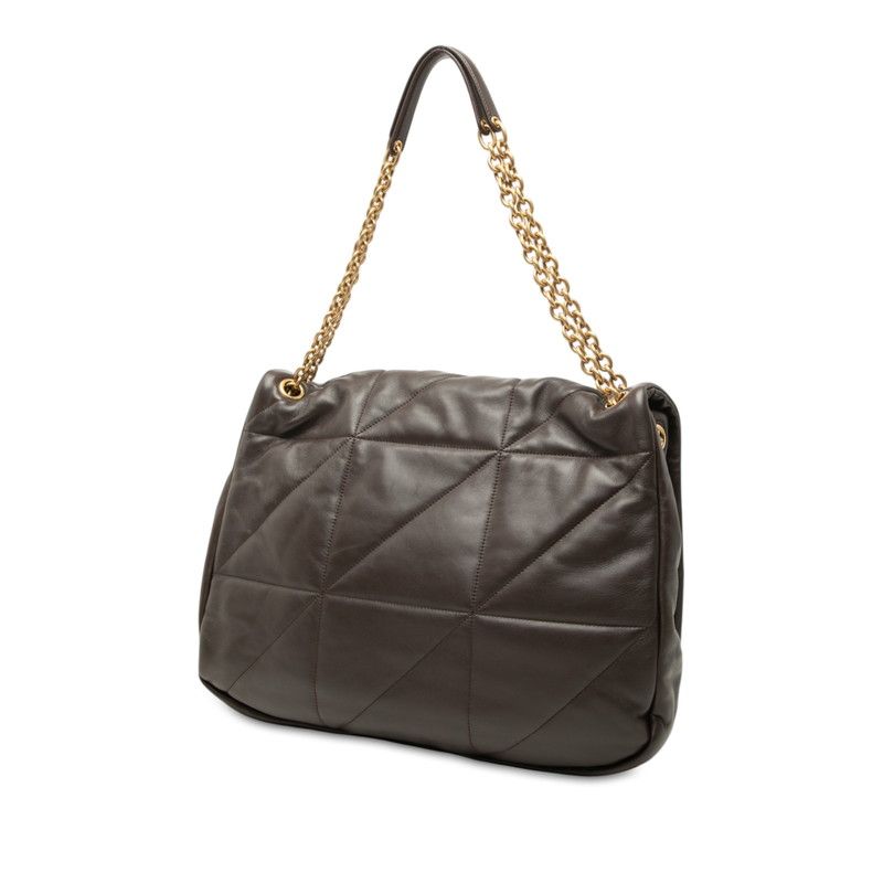 Saint Laurent Jamie Large Chain Shoulder Bag Brown Leather — view 2