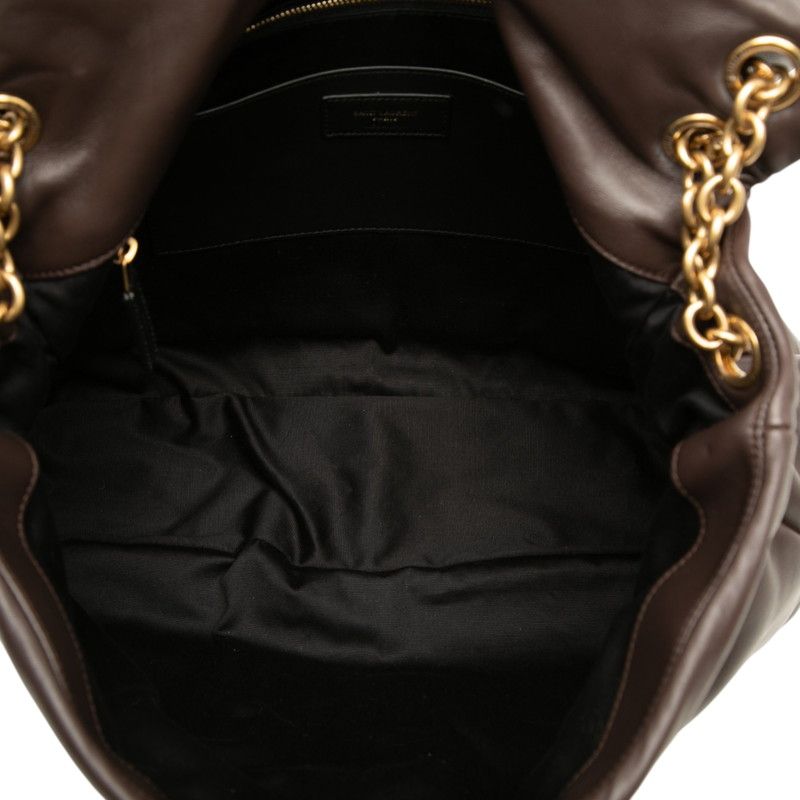 Saint Laurent Jamie Large Chain Shoulder Bag Brown Leather — view 4