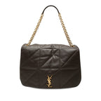 Saint Laurent Jamie Large Chain Shoulder Bag Brown Leather
