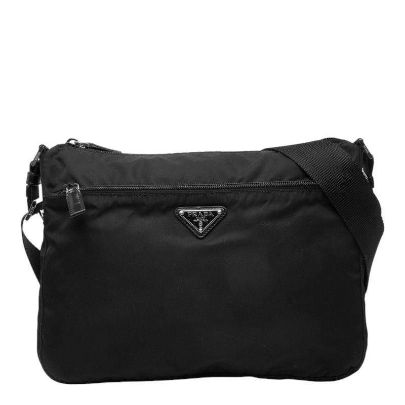 Prada Crossbody Shoulder Bag Black Nylon