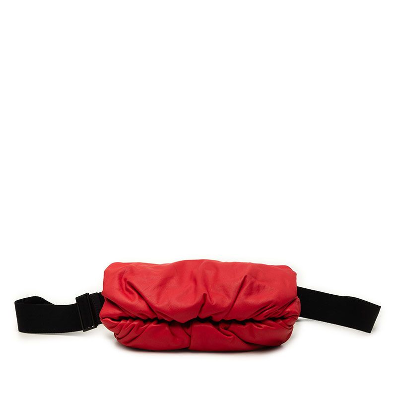 Bottega Veneta the Body Pouch Belt Bag Red Leather
