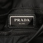 Prada Crossbody Shoulder Bag Black Nylon Leather — view 5